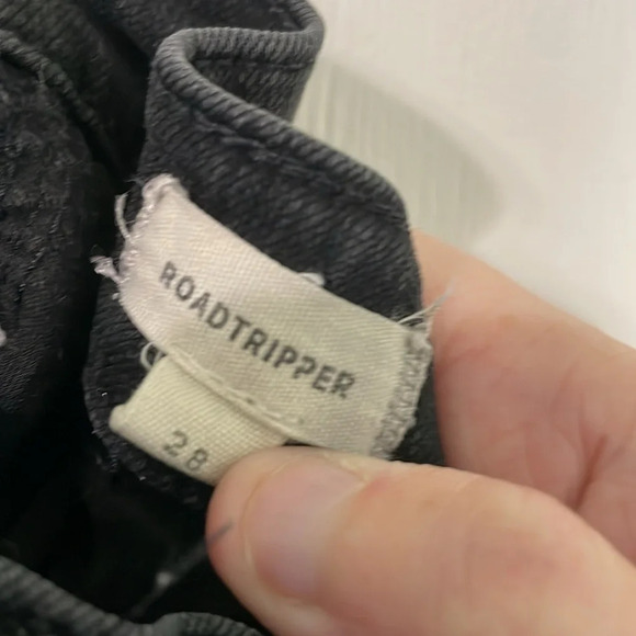 Madewell Roadtripper Black Mid Rise Denim Skinny Ankle Jeans Size 28 - Picture 3 of 10